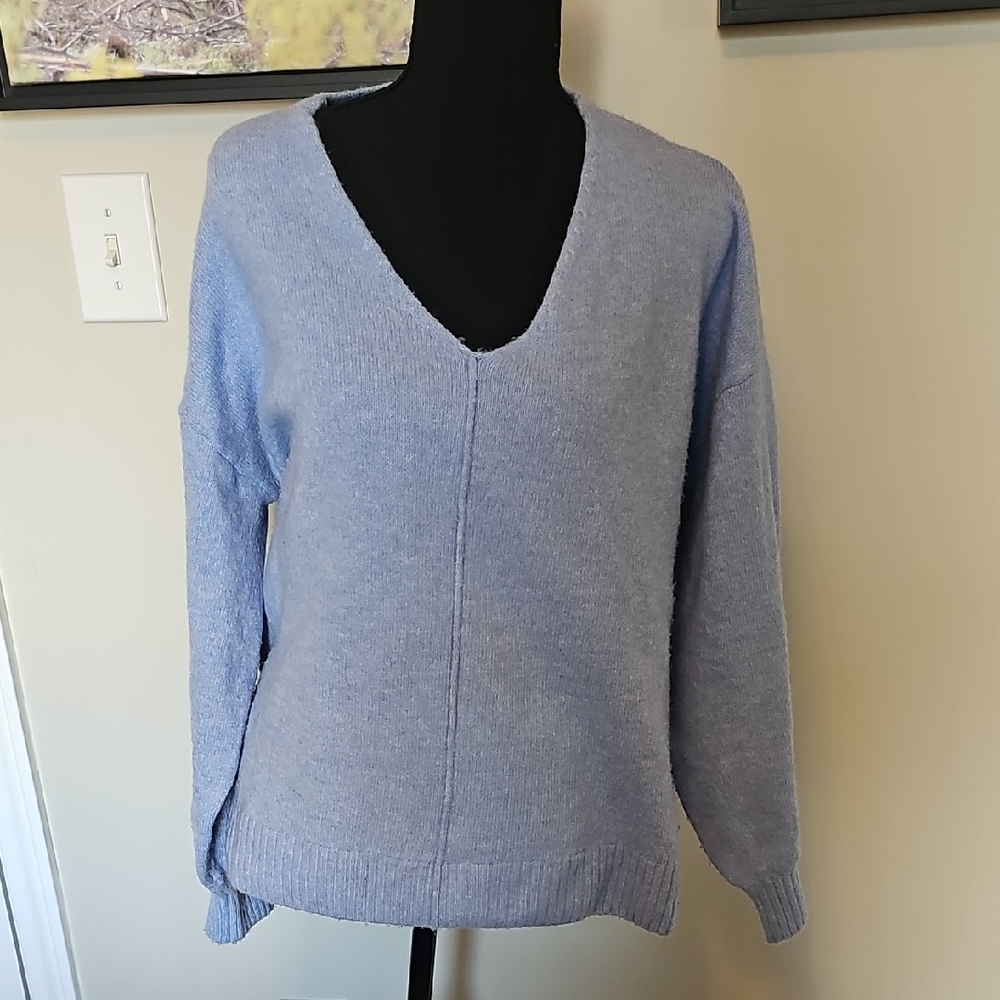 Vince Camuto Light Blue V-Neck Sweater